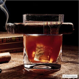 Corkcicle  Cigar Whiskey Drink Glass NWT